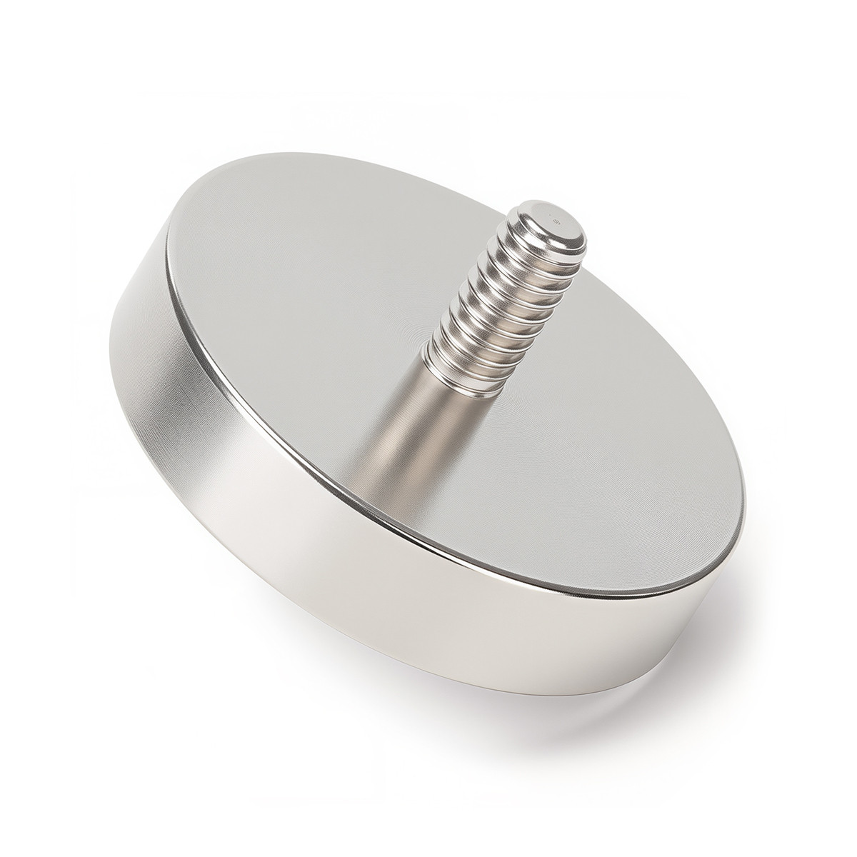 1.65 inch Rare Earth Neodymium Pot Magnets #1/4-20 Thread Male Stud