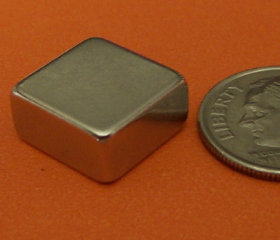 Rare Earth Neodymium Block Magnets 0.5 in x 0.5 in X 0.313 in N42