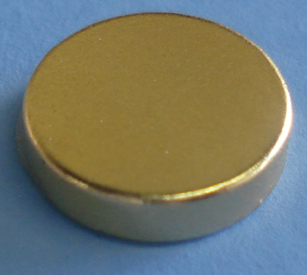 Therapy Magnets Gold Coated 1/2 in x 1/8 in Rare Earth Magnets