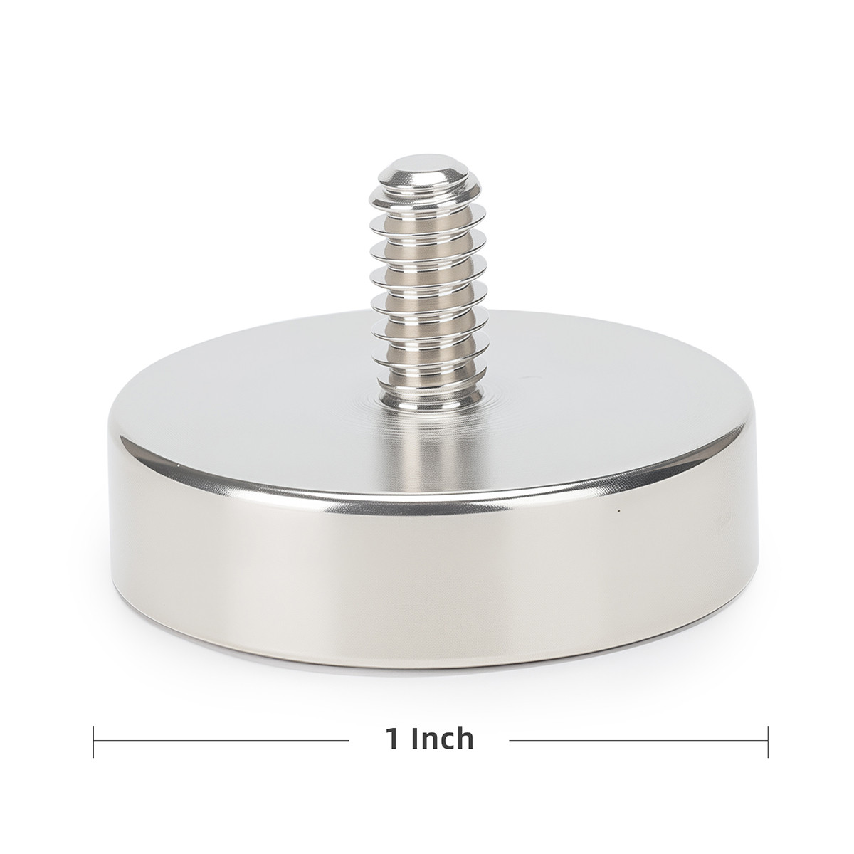 Rare Earth Neodymium Cup Magnets #10-24 Thread Male Stud 1 inch