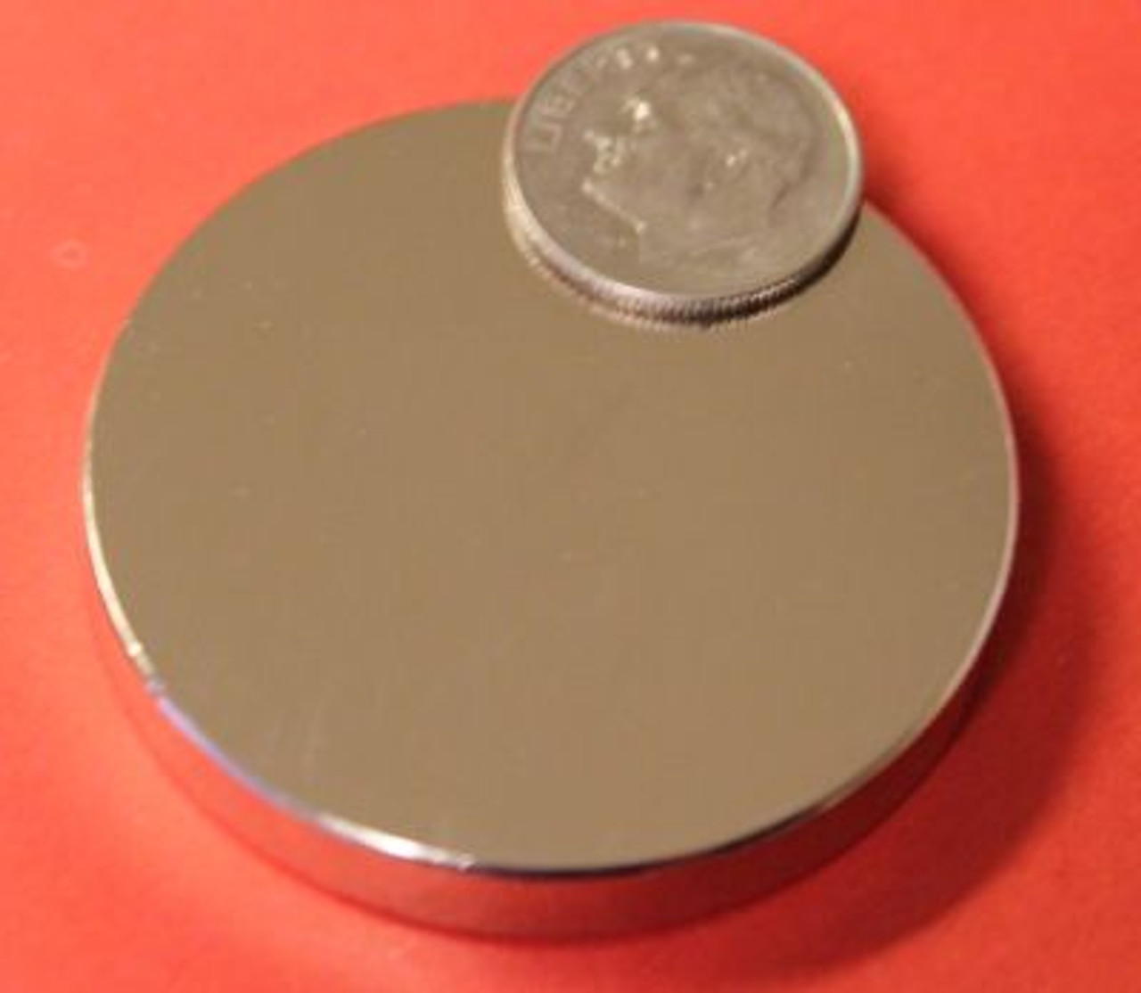 Rare Earth Magnets 2.5 in x 1/8 in N42 Neodymium Disc