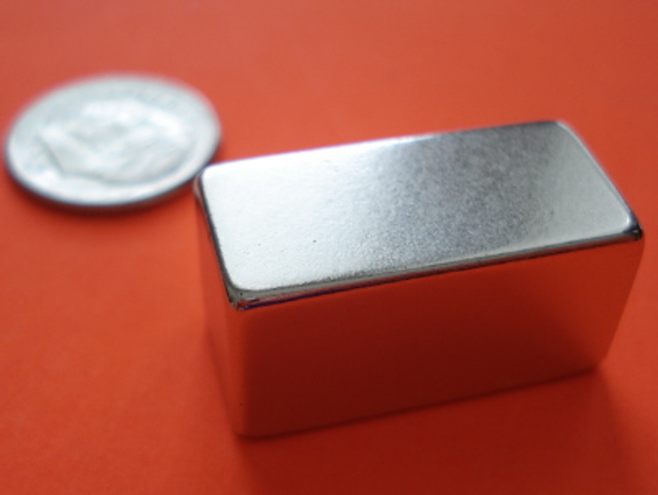 High Temp N42SH Rare Earth Magnets 1 in x 1/2 in x 1/2 in Neodymium Block
