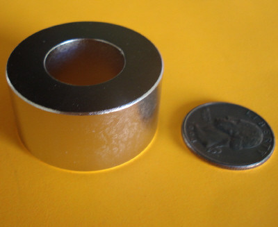 Strong NdFeB 1.5 in OD x 3/4 in ID x 3/4 in Neodymium Ring