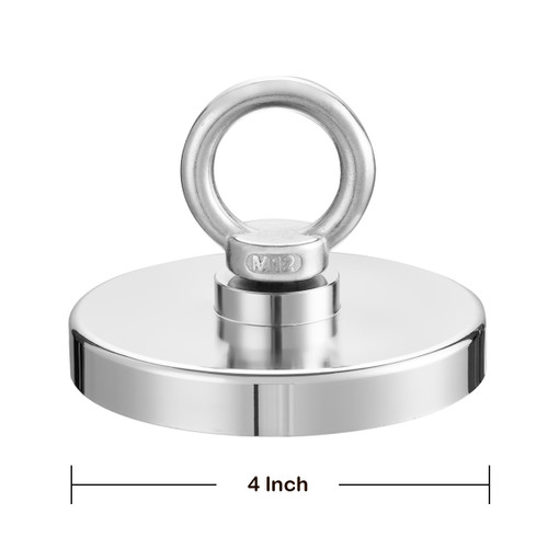 High Duty 4 Inch Neodymium Fishing Magnet 630 LBS