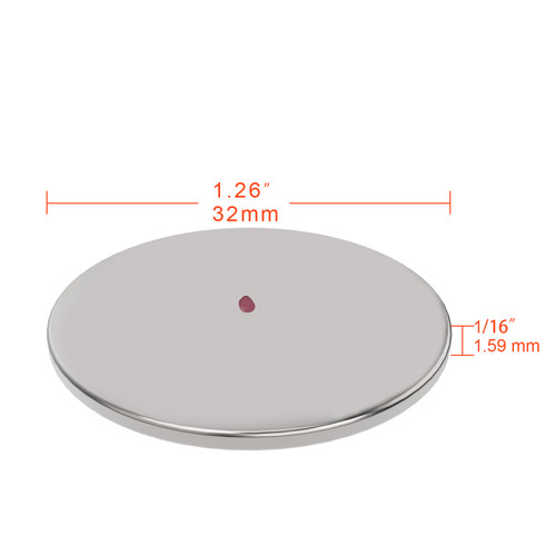 10 Neodymium Magnets 1.26 x 1/16 inch 32 x 2 mm discs, The World’s Strongest & Most Powerful Rare Earth Magnets