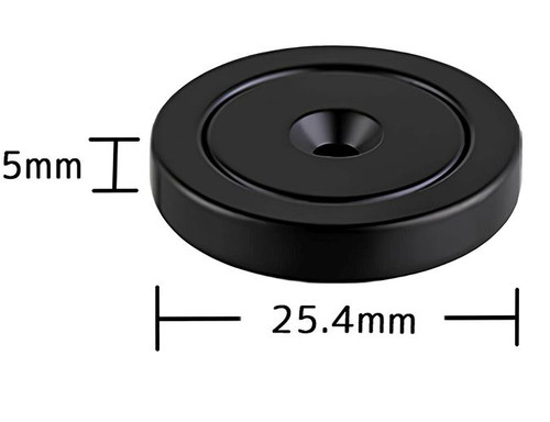 Coppe In Acciaio Per Magneti 35 Mm – Full Lip, Con Vite Svasata, Confezione Da 20 Pezzi