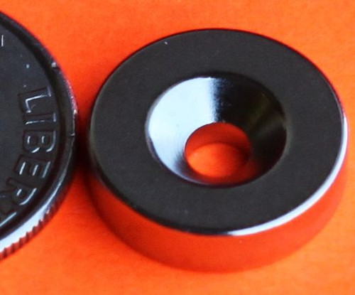 Powerful N52 Neodymium Magnets 1/2 in x 1/4 in Disc Dual Countersunk Hole Powerful N52 Neodymium Magnets 1/2 in x 1/4 in Disc Dual Countersunk Hole
