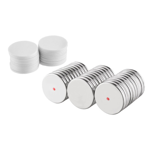 30 Pack Neodymium Disc Magnets with Double-Sided Adhesive – Rare Earth Magnets 1.26" x 1/8" (32mm x 3mm) for Crafts, DIY, Science, Refrigerator, Office & Hobby – Shipping Included 30 Pack Neodymium Disc Magnets with Double-Sided Adhesive – Rare Earth Magnets 1.26" x 1/8" (32mm x 3mm) for Crafts, DIY, Science, Refrigerator, Office & Hobby – Shipping Included