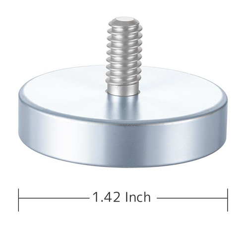 1.42 Inch Encased Neodymium Magnets with Threaded Stud