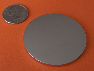 Strong N52 Grade Neodymium Magnets 2 in x 1/8 in Disc