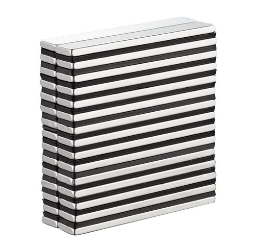 30 Pack 60mm x 10mm x 3mm  Neodymium Block Magnets for Crafts, Mounting, and Industrial Projects