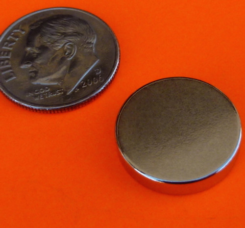 Rare Earth Magnets 5/8 in x 1/8 in Neodymium Disc N42