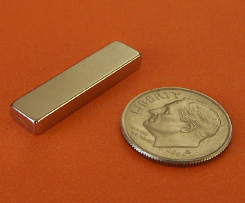 Grade N48 Neodymium Rare Earth Magnet 1/4" x 1/8" x 1/8" Blocks