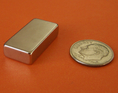 High Temp N42SH Neodymium Magnets 1 in x 1/2 in x 1/4 in Rare