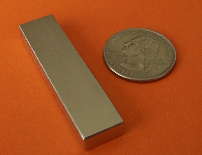 Rare Earth N52 2 in x 1/2 in x 1/4 in Neodymium Block