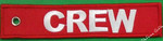 Embroidered CREW Key Tag, Bag Tag