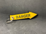 Embroidered DANGER Key Tag, Bag Tag
