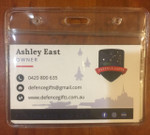  FLEXIBLE CLEAR ID CARD HOLDER with Zip Lock 