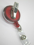 Red ID Reel - Alligator Clip