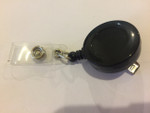 Black ID Reel - Alligator Clip