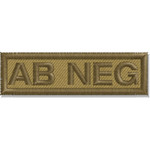 AB NEG Blood Group Patch