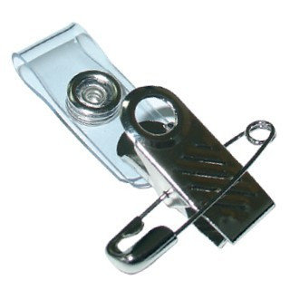 ID Holder Alligator Clip, Saftey Pin & Straps 