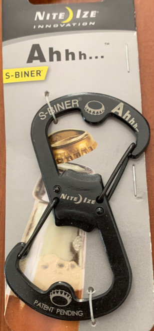  Nite Ize S-Biner Ahhh Bottle Opener Black