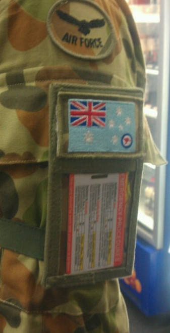 ID Holder Arm Band Velcro - Khaki