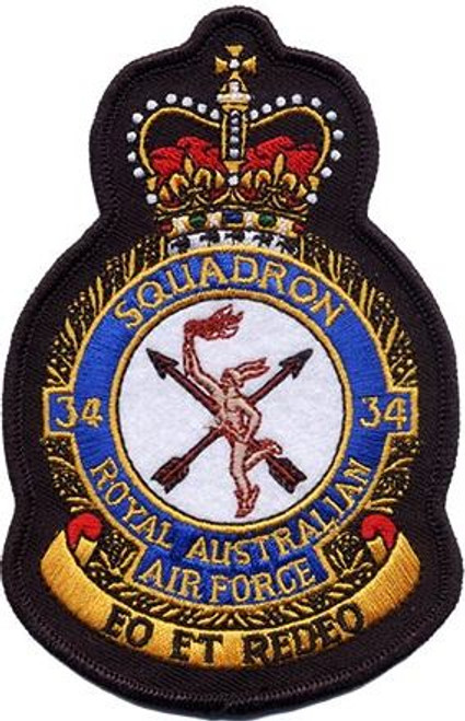 34 Sqn Crest  Patch