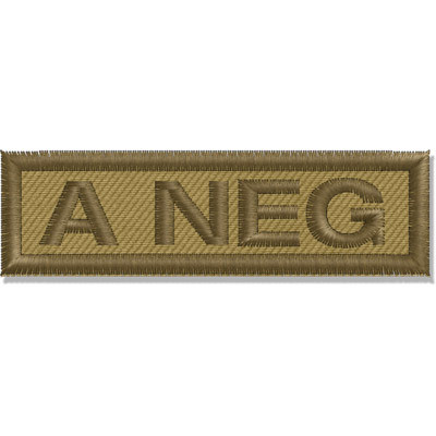 A NEG Blood Group Patch