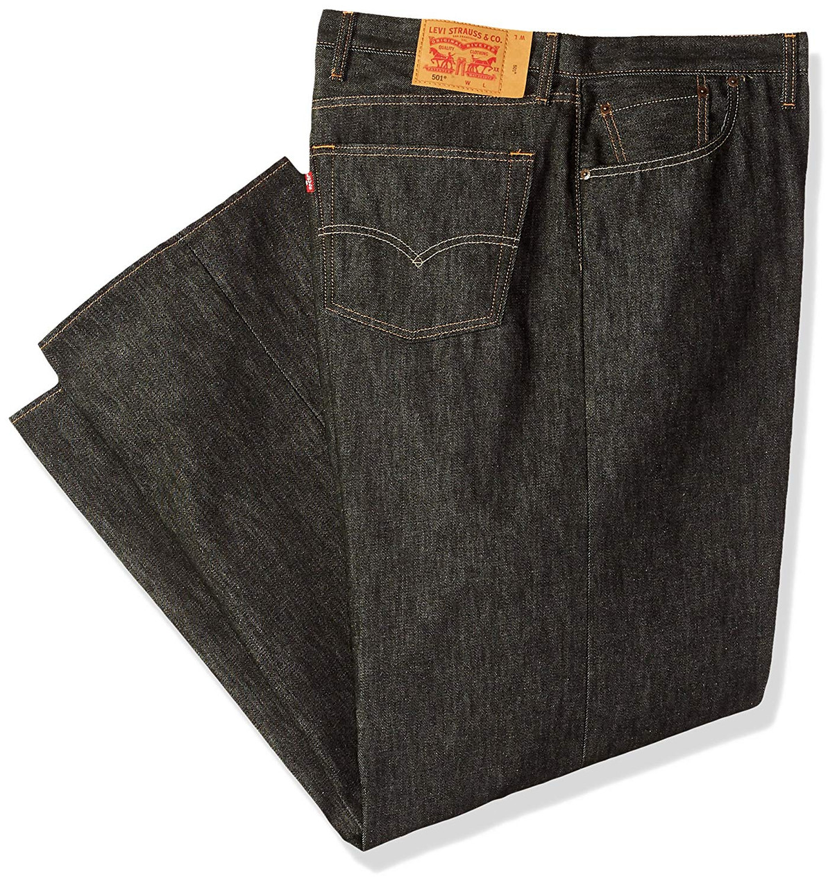 Levi's Men 501 BT Original Fit Button Fly Black Rigid STF 11501