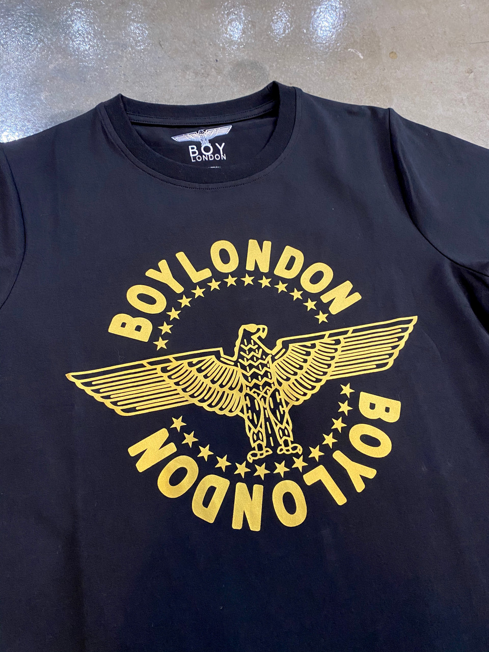 Boy London Gold Round Logo Black Tee EB-BEGG (FINAL SALE)