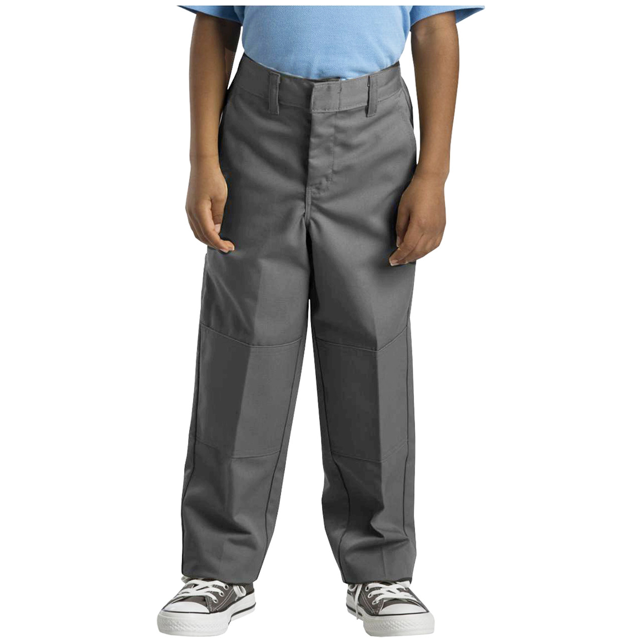 Dickies Big Boy's Double Knee Extra Pocket Pants 85562SV Silver Gray (FINAL  SALE)