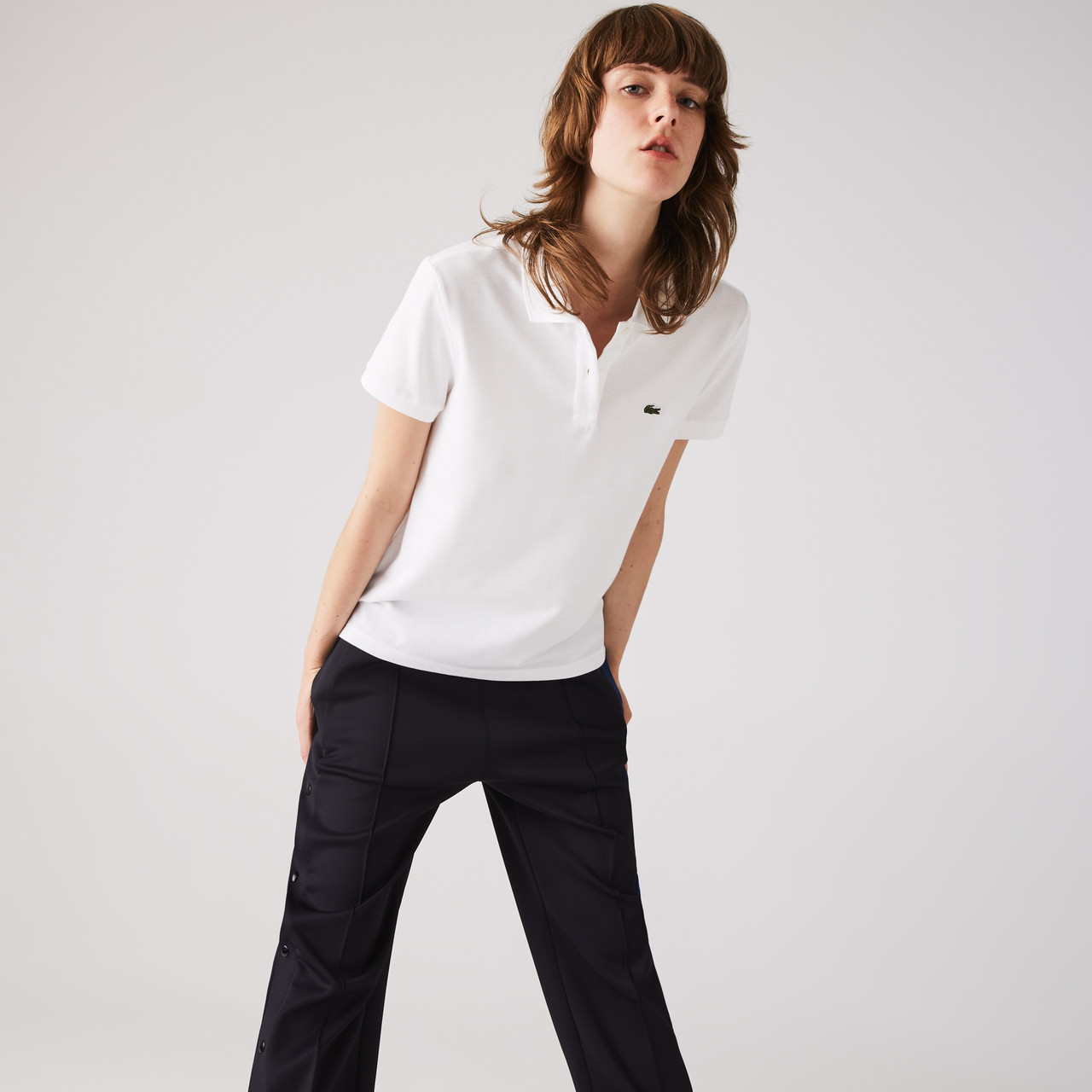 Kontrovers hovedsagelig Grav Lacoste Women's Classic Fit Soft Cotton Petit Piqué Polo Shirt PF7839 -  Shop Sara Jane