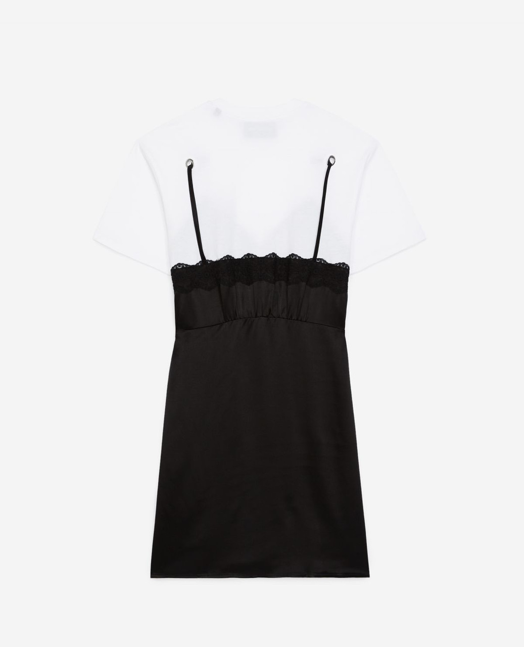 The Kooples Silk Lace Trim Cami in Black