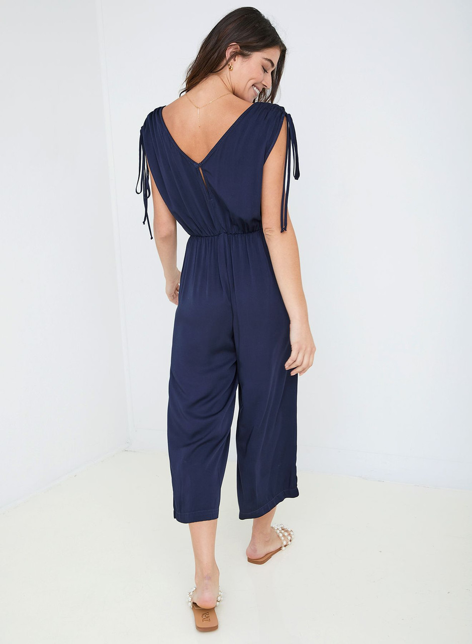 Bella Dahl Sleeveless Gathered Shoulder Jumpsuit B6321 C01 302 FINAL SALE