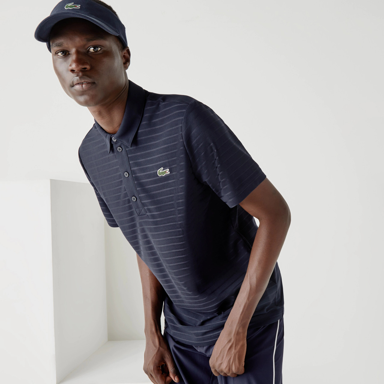 Lacoste Men's Lacoste Sport Textured Golf Polo Shirt DH6844 Shop Sara