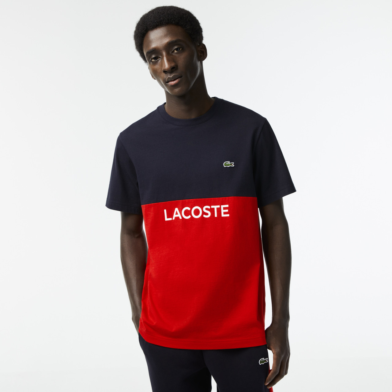 and overdrivelse Furnace Lacoste Men's Regular Fit Cotton Jersey Colourblock T-shirt TH8372 - Shop  Sara Jane