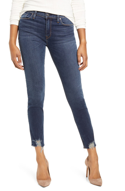 Hudson Jeans Women's Nico Mid Rise Super Skinny WM407DBS Rotation