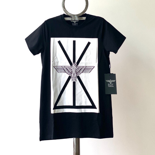 Boy London White Box Black Tee EB-BXEGT (FINAL SALE)