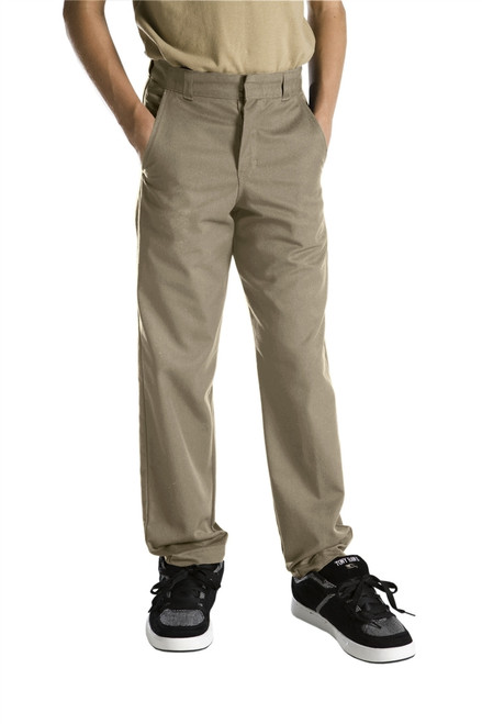 Dickies Big Boy's Plain Front Pant 56562KH Khaki