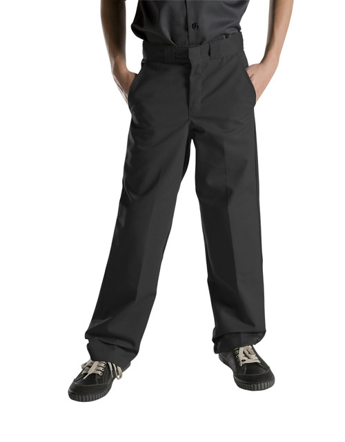 Dickies Boy's Flexwaist Flat Front Pants KP122BK Black