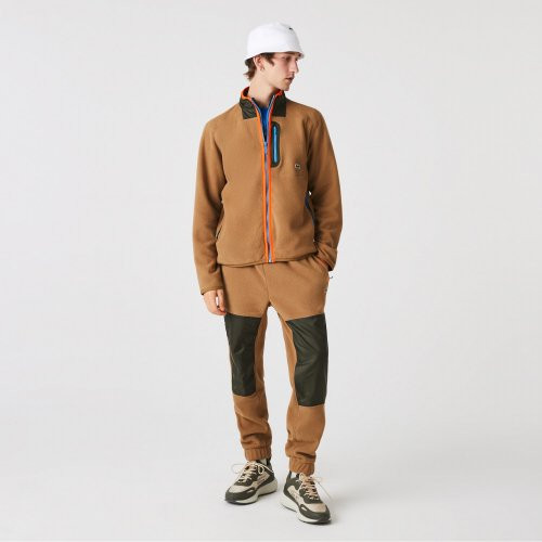 Lacoste Men's Relaxed Fit Polar Fleece Zip Sweatshirt SH0222