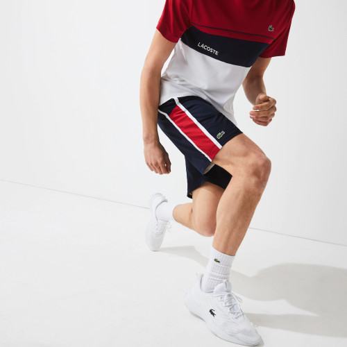 Lacoste Men's Sport Colorblock Panels Lightweight Shorts GH314T