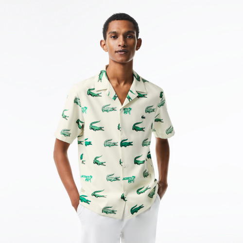 Lacoste Men’s Golf Printed Button Down Shirt CH5619