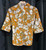 Teterot Salon Blouse 3/4 Sleeve Shirt Missing Khaki Floral T1G03D023