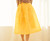 Teterot Salon Wrap Skirt Mid Length Traditional Yellow C1F06B071