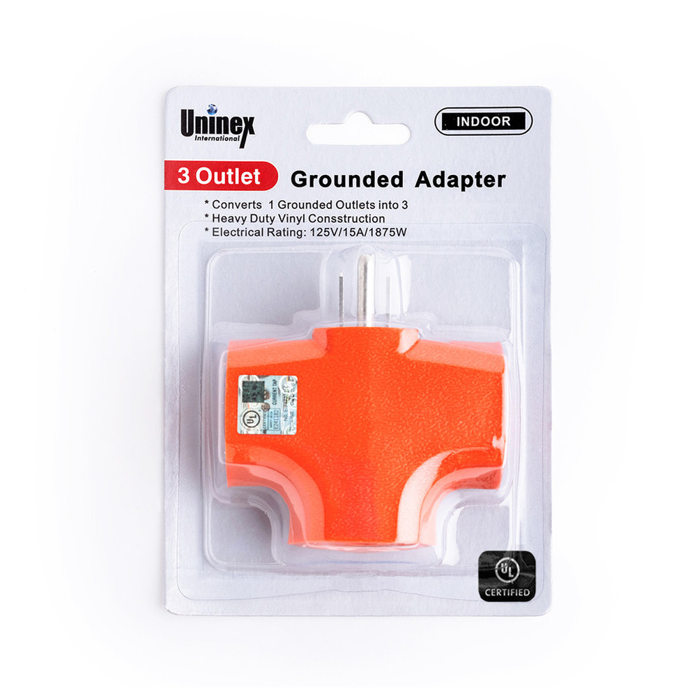 PS37U, 3 Outlet Grounded Adapter
