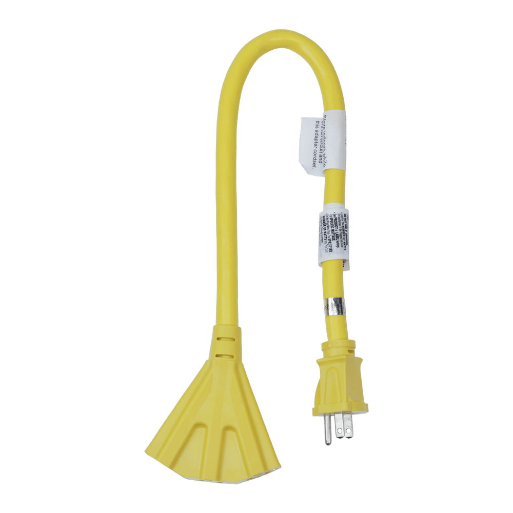 EC12023PC, 2ft Heavy Duty Indoor/Outdoor Extension Cord with TripleOutlet