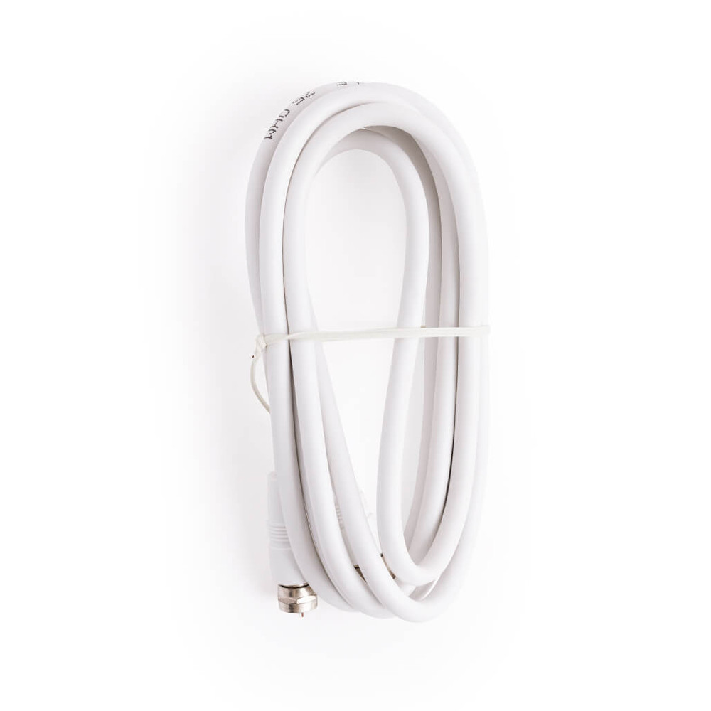 RG5906QWT, 6ft RG 59U Coaxial TV Cable with F-F Quick Pushing Connectors